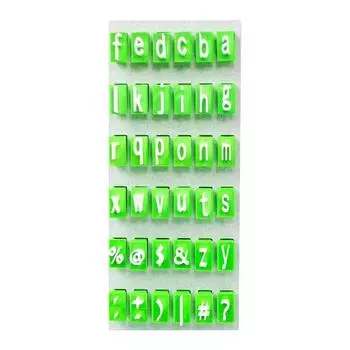 1 Set Clay Pottery Alphabet Stamp A to Z Capital Lowercase Letters Numbers Symbols DIY Embossing Polymer Clay Stamp Tools