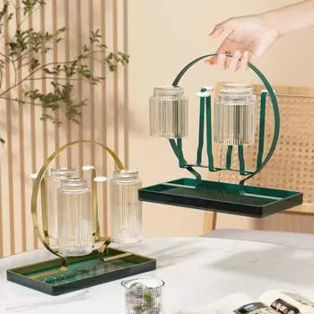 1 Set Cup Дренажная стойка Легкий легкий в очистке Износостойкий практический ударопрочный для кухни зелёный