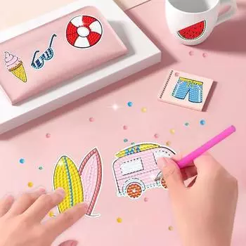 1 комплект DIY наклейки со стразами забавные обучающие многофункциональные наклейки для рисования для детей и взрослых A