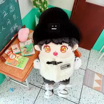 1 Set Doll Top Pants Adorable Stylish Accessory Dressing Props Cotton Stuffed Dolls Plush Coat Clothing for 20cm