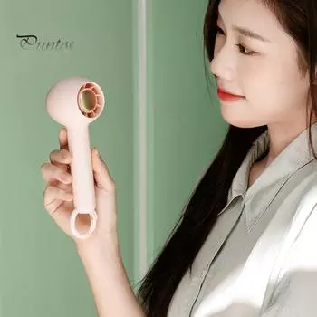 1 Set Handheld Fan Hidden Blade 2 Gears Adjustable USB Charging Large Capacity Battery Hook Design Standable Electric Fan Home Accessory белый