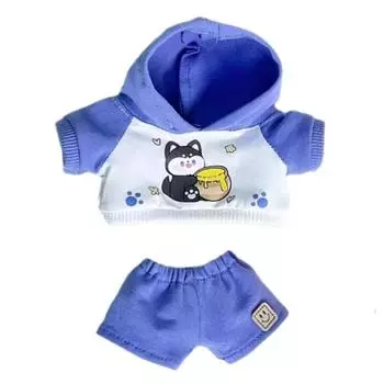 1 set Jeans 20cm Cotton Doll Clothes Animal Hoodie No Attribute Doll Clothes Children s Gift style 3