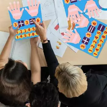 1 Set Kids Felt Math Board with 1-10 Numbers Operation Symbols Addition Subtraction Preschool Learning Kindergarten Educational Arithmetic Board C