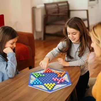 1 Set Magnetic Chess Game Logic Thinking Training 2-In-1 Educational Checkers Magnet Stone Game Kids Adults Multiple Players Interactive Toy 1 Set