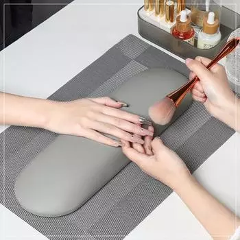 1 Set Nail Hand Rest High Stability Holding Arms Lightweight Nail Pillow Supportable Desktop Stand Mat Arm Tools for Female серый