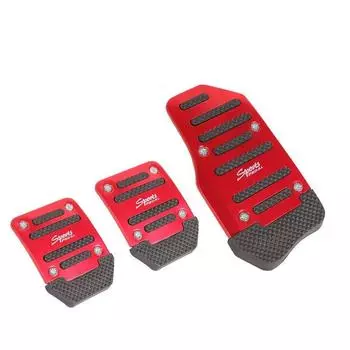 1 Set of 3pcs Automotive Accelerator Pedal Aluminum Alloy Anti Slip Automotive Pedal Or Brake Pedal Manual Accelerator Pedal синий