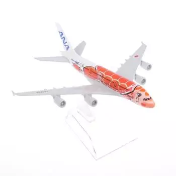 1 Set Orange Sea Turtle Airbus 380 A380 Airways Metal Alloy Diecast Airplane 16Cm Air Japan Ana Airlines Airplane Model Toy