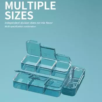 1 набор таблеток, легкий доступ, бытовые принадлежности, пищевой класс, 7 дней, еженедельный контейнер для таблеток, портативный, классификация, экономия места белый