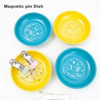 1 комплект, набор иголок для позиционирования бисера, держатель иглы для бисера, швейное ремесло, чаша для булавок, магнитные иглы для скрепок, игла для шитья одежды синий