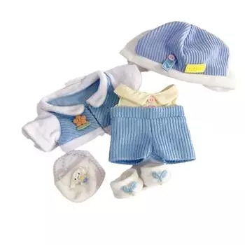 1 Set Princess Skirt Doll Summer Dresses Set Cotton Doll Accessories Style 6