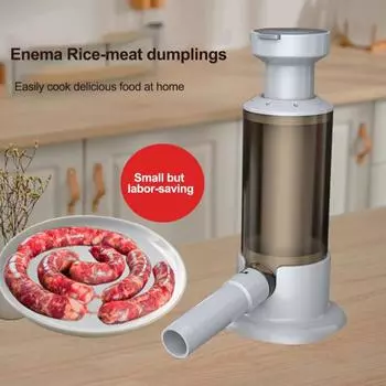 1 набор ручных насадок для колбасных изделий с 4 насадками, простой в использовании наполнитель для колбас в домашних условиях кофейный