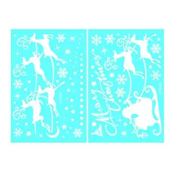 1 Set Snowflake Cling Decals Stikcers Window Snowflake Cling Stickers