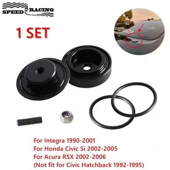 1 Set Universal Car Rear Wiper Delete Kit Block Off Plug Cap O-ring Seal Nut Screw For Honda Civic For Acura RSX Car Accessories чёрный