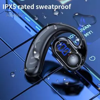 1 Set Wireless Earphone 5.2 Bluetooth-compatible Noise Reduction Voice Control Air Conduction Wireless Headphone for Cell Phone красный