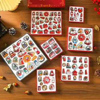 1 набор рождественских подарочных коробок Woodiness, небольшой подарочный подвесной декор для рождественской елки, декор для рождественской вечеринки 10pcs