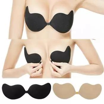 1 сексуальный самостоятельный плечевой ремень без силиконовой наклейки на коробку, женский бюстгальтер, ночное платье A чёрный