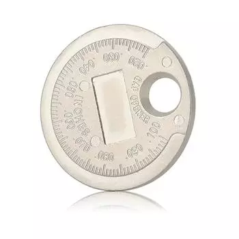 1 шт. 0,6-2,4 мм диапазон монетного типа инструмент для измерения зазора свечей зажигания щуп инструмент для измерения зазора свечей зажигания белый