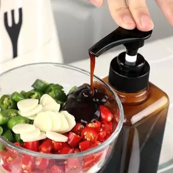 1 шт. 1000 мл ручной отжимной сахарный флакон с дозатором жидкости со шкалой кофейный сироп бутылка для капель пчел с насосом насадка головка Jarcontainer