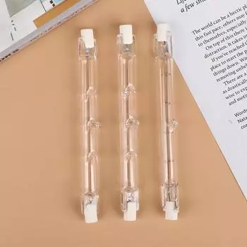 1 шт. 100/200/300 Вт галогенная лампа 118 мм двухцокольная линейная галогенная лампа R7S 200W