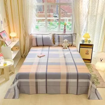 1 шт. 100% хлопок простыня в скандинавском стиле с принтом, двуспальная кровать размера «king-size» для девочек, мальчиков, детей, односпальная кровать размера «queen-size» 120x230cm 1pcs