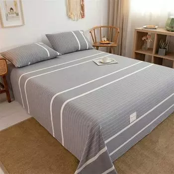 1 шт., 100% окрашенная в пряже высококачественное хлопковое покрывало из стираного хлопка, покрывало в клетку с принтом, одинарное, двойное, прямоугольное покрывало 2pc pillowcase48x74