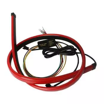 1 шт. 100 см Автомобильный свет Автомобильный верхний стоп-сигнал Аксессуары Автомобильный ходовой свет Предупреждение о безопасности Поворотник Светодиодные ленты Лампы Водонепроницаемые 100cm Multimode красный