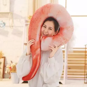 1 шт 100 см гигантская креативная плюшевая очищенная креветки мягкая игрушка плюшевая игрушка U подушка для шеи креветки P