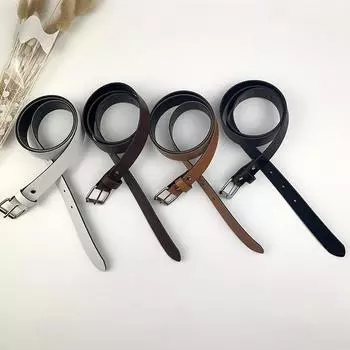 1 шт. 100 см кожаный ремень поясные ремни металлическая пряжка пояс брюки декоративный ремень одежда аксессуары чёрный