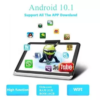 1 шт. 10,1 дюймовый hd 1080p android 10 оперативная память 2 ГБ ПЗУ 16 ГБ восьмиядерный wifi 3G / 4G bt hdmi in mirror link obd tpms fm монитор для заднего сиденья с сенсорным экраном