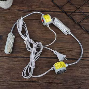 1 шт. 10/20/30 светодиодная лампа для швейной машины 360 гибкая регулируемая гусиная шея рабочая лампа промышленные светильники с основанием для верстака