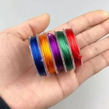 1 шт. 10 ярдов/рулон эластичная веревка DIY ювелирные изделия из бисера прозрачный хрустальный браслет резинки эластичная веревка для изготовления ювелирных изделий своими руками approx 10m 1Pcs