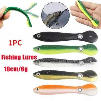 1 шт., 10 см, 6 г, мягкая бионическая рыболовная приманка, умирающая добыча, реалистичная движущаяся приманка для рыбалки, воблер оранжевый