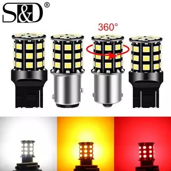 1 шт. 1156 BA15S P21W LED BAU15S PY21W BAY15D Светодиодная лампа 1157 P21/5W R5W T20 LED 7440 7443 W21W Светодиодная автомобильная лампа указателя поворота заднего хода 12 В 1157 BAY15D P21/5W белый