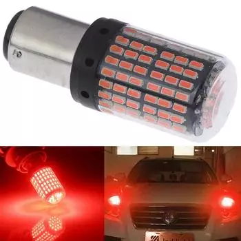 1 шт. 1157 светодиодный красный Canbus 3014 144-Smd автомобильный указатель поворота стоп-сигнал без вспышки