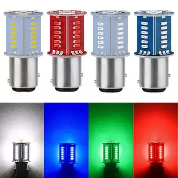 1 шт. 1157 светодиодный стробоскопический стоп-сигнал BAY15D LED 30SMD DRL водяной мигающий фонарь заднего хода для мотоцикла, автомобиля, сигнал поворота, задний фонарь синий