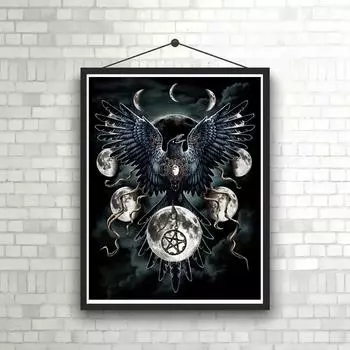 1 шт. 11,8x15,7 дюймов 5D DIY Алмазная картина, птица, наборы для вышивания, полная стразы Алмазная картина, домашний декор ручной работы, подарки Round drill 30x40cm