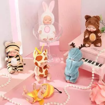 1 шт. 11 см имитация куклы принцессы игрушка мини-кукла реборн милая спящая кукла серии младенцев подвижные суставы кукла реборн