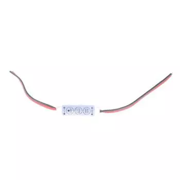 1 шт. 12-24 В мини 3 клавиши одноцветный светодиодный контроллер яркости диммер для 3528 5050