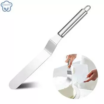 1 шт. 12-дюймовая нержавеющая стальная лопатка для торта, нож для глазури, масла, крема, разглаживающий нож, кухонные инструменты для украшения тортов и кондитерских изделий A