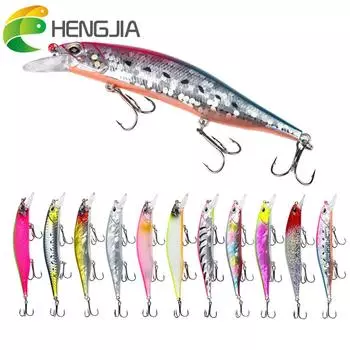 1 шт. 12 см 15 г большая длинная приманка для морской рыбалки гольяна, приманка с 3D глазами, сильные крючки, приманки для морской рыбалки