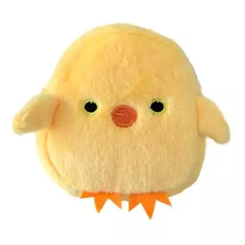 1 шт. 12 см кавайный мультфильм милый желтый цыпленок дети животные плюшевый кошелек для монет брелок для наушников кошелек для карт сумка карманный кулон