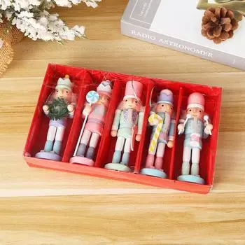 1 шт. 12 см милый Щелкунчик кукольный орнамент мультфильм поделки украшения елка подвеска украшение на год рождественские подарки