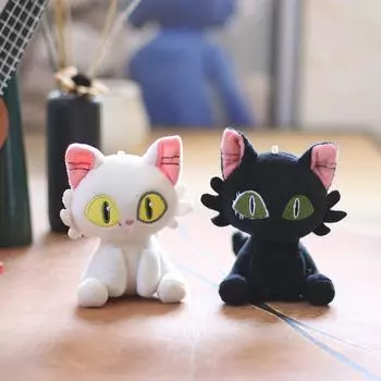 1 шт., 12 см, Suzume No Tojimari, плюшевая игрушка Daijin Cat и Sadaijin Black Cat, плюшевая игрушка чёрный