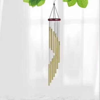 1 шт. 12 трубок из алюминиевого сплава, ветряные колокольчики с крючками, вращающиеся для украшения дома, свадьбы, вечеринки, подарков