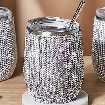 1 шт. 12 унций 304 нержавеющая сталь U-образной формы чашка яичной скорлупы с заклепками - изолированная чашка для воды для непосредственного питья, завтрака, чая 300ml