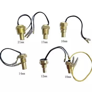 1 шт 12 В/24 В 10 мм 12 мм 14 мм 16 мм 17 мм 21 мм универсальный датчик температуры воды автомобильный датчик температуры воды датчик температуры