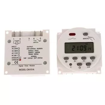 1 шт. 12 В 24 В 110 В 220 В Cn101A цифровой ЖК-таймер питания программируемое реле времени Cn101 таймер переключатель питания таймер AC220V