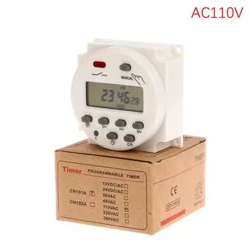 1 шт. 12 В 24 В 110 В 220 В Cn101A цифровой ЖК-таймер питания программируемое реле времени Cn101 таймер переключатель питания таймер as the picture