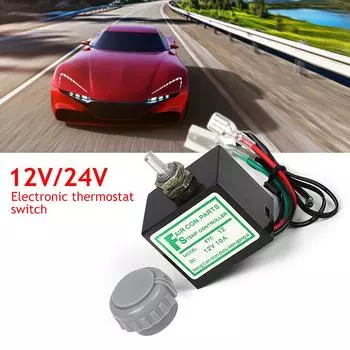 1 шт. 12 В/24 В автомобильный кондиционер электронный термостат переключатель контроля температуры автомобильный аксессуар кондиционер электронный термостат