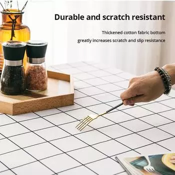 1 шт. 137X90 см черно-белая водонепроницаемая маслостойкая скатерть PEVA с рисунком в клетку для вечеринки на открытом воздухе для пикника